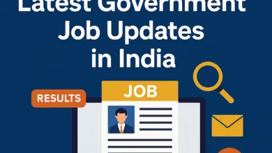 Latest government job updates in India by sarkariresult.group